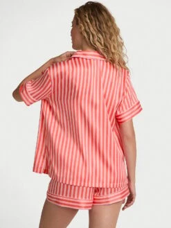 Victoria's Secret Glazed Satin Ombré Short Pajama Set -Sexy Underwear Shop 112539237AXU OM B 1