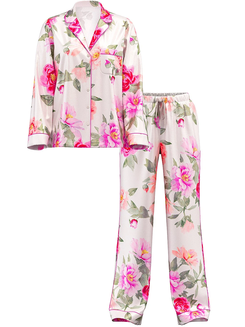 Victoria's Secret Glazed Satin Ombré Long Pajama Set 11 Victoria's Secret Glazed Satin Ombré Long Pajama Set - Image 9