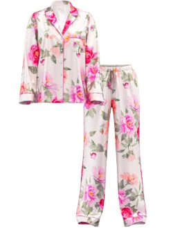 Victoria's Secret Butterfly Satin Long Pajama Set -Sexy Underwear Shop 1125414174BV OF F DGA