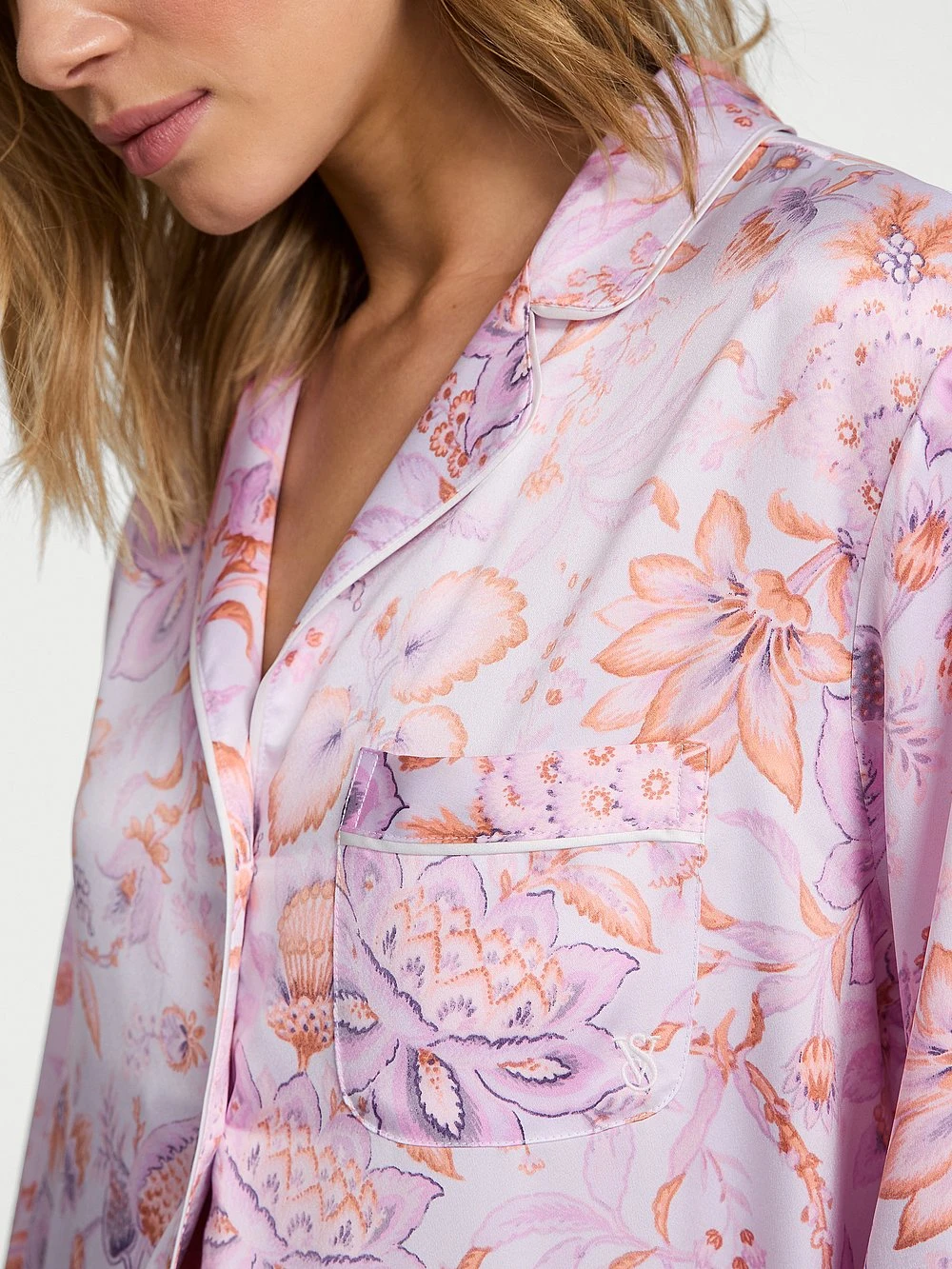 Victoria's Secret Glazed Satin Ombré Long Pajama Set 17 Victoria's Secret Glazed Satin Ombré Long Pajama Set - Image 15