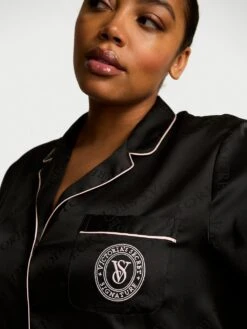 Victoria's Secret Satin Short Pajama Set -Sexy Underwear Shop 1125414254A2 OF DET