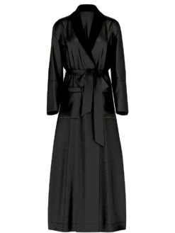 Victoria's Secret Luxe Satin Long Robe 11 Victoria's Secret Luxe Satin Long Robe -Sexy Underwear Shop 1125474754A2 OF F DGA
