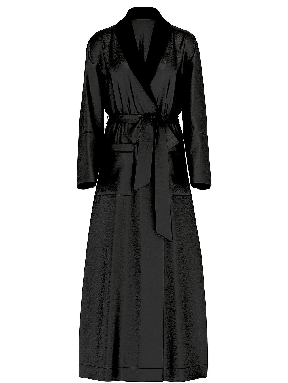 Victoria's Secret Luxe Satin Long Robe 5 Victoria's Secret Luxe Satin Long Robe - Image 3
