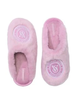 Victoria's Secret Closed-Toe Faux Fur Slippers -Sexy Underwear Shop 112567101N9U OF B