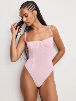 GOOD AMERICAN Mesh Bustier Bodysuit -Sexy Underwear Shop 1125671172S0 OM B