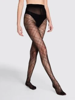 BLUEBELLA Criss-Cross Lurex Shine Pantyhose 9 BLUEBELLA Criss-Cross Lurex Shine Pantyhose -Sexy Underwear Shop 1125771954A2 OM S