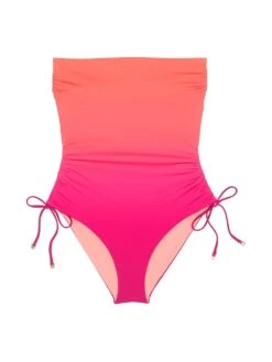 Essential Strapless Ruched One-Piece Swimsuit -Sexy Underwear Shop 1125893374QH OF F