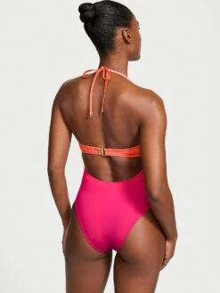 Essential Push-Up Cheeky One-Piece Swimsuit -Sexy Underwear Shop 1125893474QH OM B