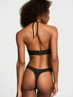 Essential Cinched Thong Bikini Bottom -Sexy Underwear Shop 112589446BOS OM F