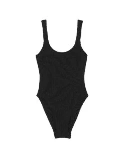 Crinkle Scoop One-Piece Swimsuit -Sexy Underwear Shop 112589882ZUO OF F