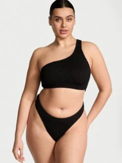 Crinkle Thong Bikini Bottom -Sexy Underwear Shop 112589972ZUO OM B