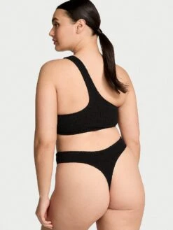 Crinkle Thong Bikini Bottom -Sexy Underwear Shop 112589972ZUO OM F