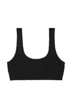 Crinkle Scoop Bralette Bikini Top -Sexy Underwear Shop 112593062ZUO OF F