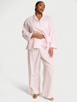 Victoria's Secret Heritage Cotton Long Pajama Set
