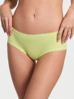 Cotton Pointelle Lace-Waist Cheeky 31 Cotton Pointelle Lace-Waist Cheeky -Sexy Underwear Shop 112606092HLE OM F