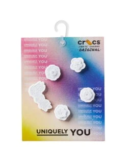 5-Pack Jibbitz White Elegant Floral Charms -Sexy Underwear Shop 1126124992D1 OF DET