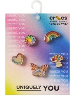 5-Pack Jibbitz Rainbow Elevated Festival Charms -Sexy Underwear Shop 1126125715X2 OF F