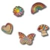 5-Pack Jibbitz Rainbow Elevated Festival Charms -Sexy Underwear Shop 1126125715X2 OM F