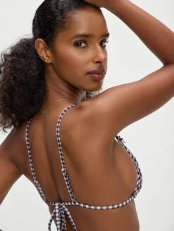 Frankies Bikinis Lumia Seersucker Gingham Bikini Top -Sexy Underwear Shop 11261267A561 OM B