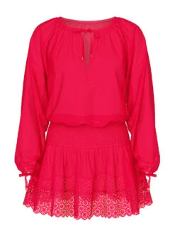 Beachwear Linen Lace-Trim Dress -Sexy Underwear Shop 112622682OFP OF F