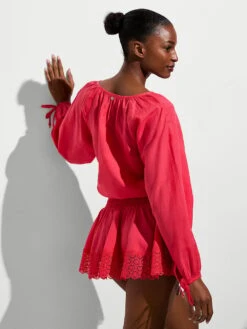 Beachwear Linen Lace-Trim Dress -Sexy Underwear Shop 112622682OFP OM B