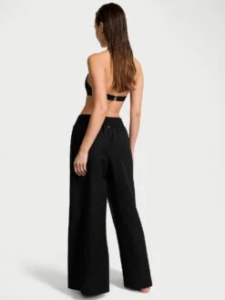 Beachwear Linen Wide-Leg Pants -Sexy Underwear Shop 1126227354A2 OM B