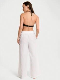 Beachwear Linen Wide-Leg Pants -Sexy Underwear Shop 1126227395D1 OM B