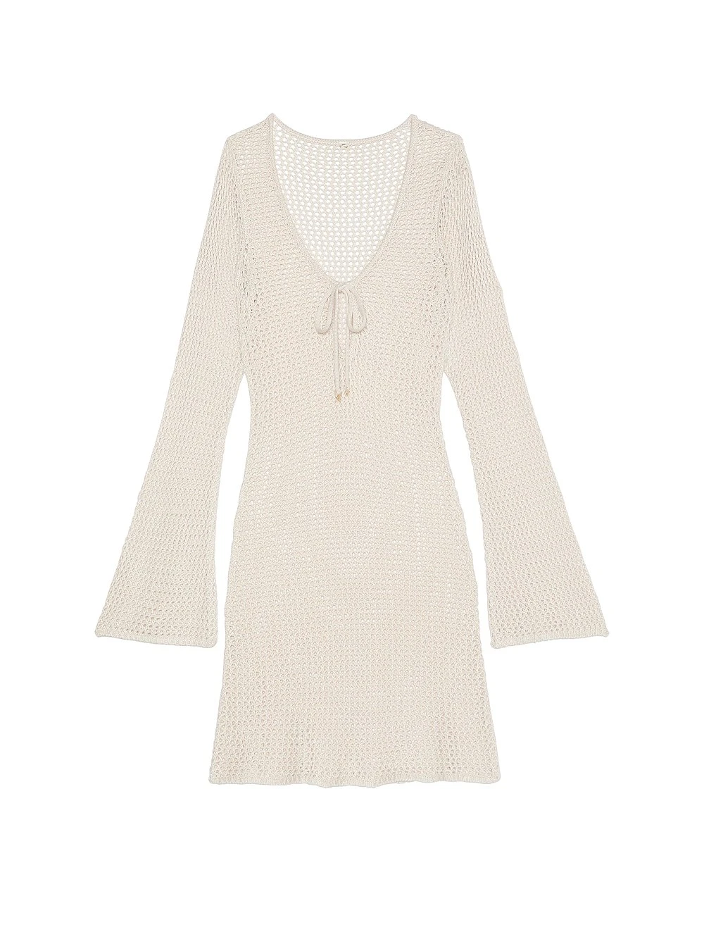 Beachwear Crochet Long-Sleeve Mini Dress 5 Beachwear Crochet Long-Sleeve Mini Dress - Image 3