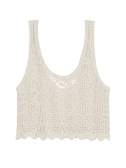 Beachwear Crochet Cropped Tank Top -Sexy Underwear Shop 1126227868H0 OF F