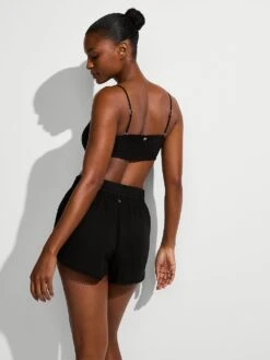 Beachwear Easy Tie-Front Bandeau Top -Sexy Underwear Shop 112622822ZUO OM B