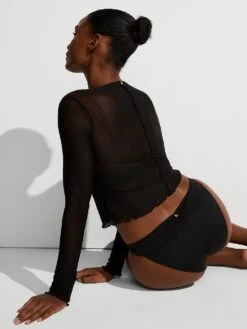 Beachwear Mesh Long-Sleeve Top 9 Beachwear Mesh Long-Sleeve Top -Sexy Underwear Shop 112622902ZUO OM B