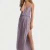 Victoria's Secret Ribbed Modal Lace-Trim Long Slip Dress -Sexy Underwear Shop 1126263400P5 OM F
