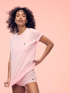 Victoria's Secret 100% Cotton Oversize Sleep Tee -Sexy Underwear Shop 112626392HMN OM S