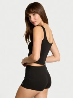 Victoria's Secret 100% Cotton Tank & Shorts Pajama Set -Sexy Underwear Shop 1126264054A2 OM B