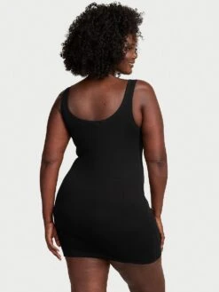 Victoria's Secret 100% Cotton Rib Tank Slip Dress -Sexy Underwear Shop 1126274754A2 OM B