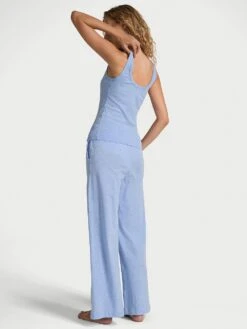 Victoria's Secret 100% Cotton Tank & Pants Pajama Set -Sexy Underwear Shop 1126274873RP OM B