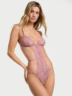 Dare To Dream Lace Strappy Triangle Teddy 19 Dare To Dream Lace Strappy Triangle Teddy -Sexy Underwear Shop 112629443Y9S OM F