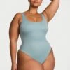 Bodywear By Victoria's Secret With FeatherSoft™ Innovation Square-Neck Tank Bodysuit -Sexy Underwear Shop 1126377702M9 OM F