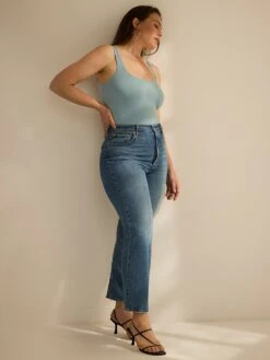 Bodywear By Victoria's Secret With FeatherSoft™ Innovation Square-Neck Tank Bodysuit -Sexy Underwear Shop 1126377702M9 OM S