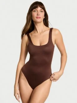 Bodywear By Victoria's Secret With FeatherSoft™ Innovation Square-Neck Tank Bodysuit -Sexy Underwear Shop 1126377733F6 OM F