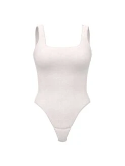 Bodywear By Victoria's Secret With FeatherSoft™ Innovation Square-Neck Tank Bodysuit -Sexy Underwear Shop 1126377734Y5 OF F