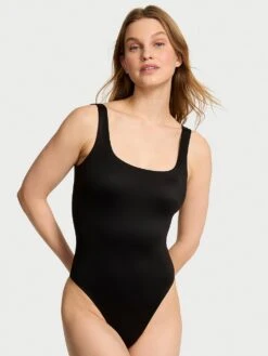 Bodywear By Victoria's Secret With FeatherSoft™ Innovation Square-Neck Tank Bodysuit -Sexy Underwear Shop 1126377754A2 OM F