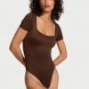 Victoria's Secret Bodywear By Victoria With FeatherSoft™ Innovation Square-Neck Bodysuit