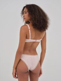 Petal Pink Gingham Cheeky Panty