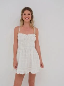 Edie Eyelet Slip Dress