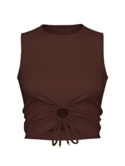 Beachwear Swim Tie-Front Tank Top 19 Beachwear Swim Tie-Front Tank Top -Sexy Underwear Shop 1126473233F6 OF F