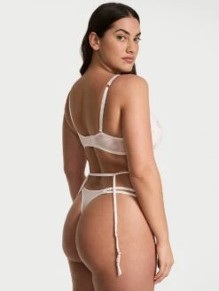 Peony Embroidery Garter Belt -Sexy Underwear Shop 1126474575RG OM B