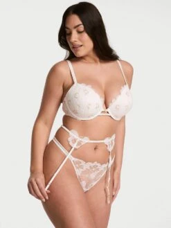 Peony Embroidery Garter Belt -Sexy Underwear Shop 1126474575RG OM F