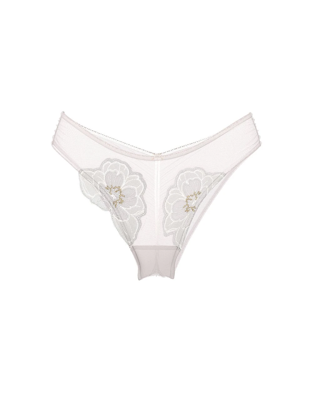 Peony Embroidery Brazilian Panty 6 Peony Embroidery Brazilian Panty - Image 4