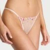 Bloom Embroidery V-String Panty 1 Bloom Embroidery V-String Panty -Sexy Underwear Shop 1126474975XH OM F